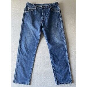 Wrangler Jeans 36x31 Blue Relaxed Fit Straight Leg Loose Cowboy Workwear Denim